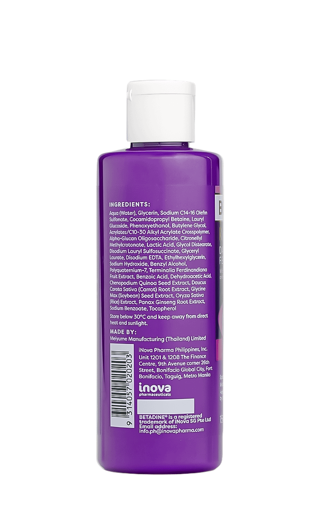 BETADINE® REVITALIZING DAILY FEMININE WASH - INGREDIENTS