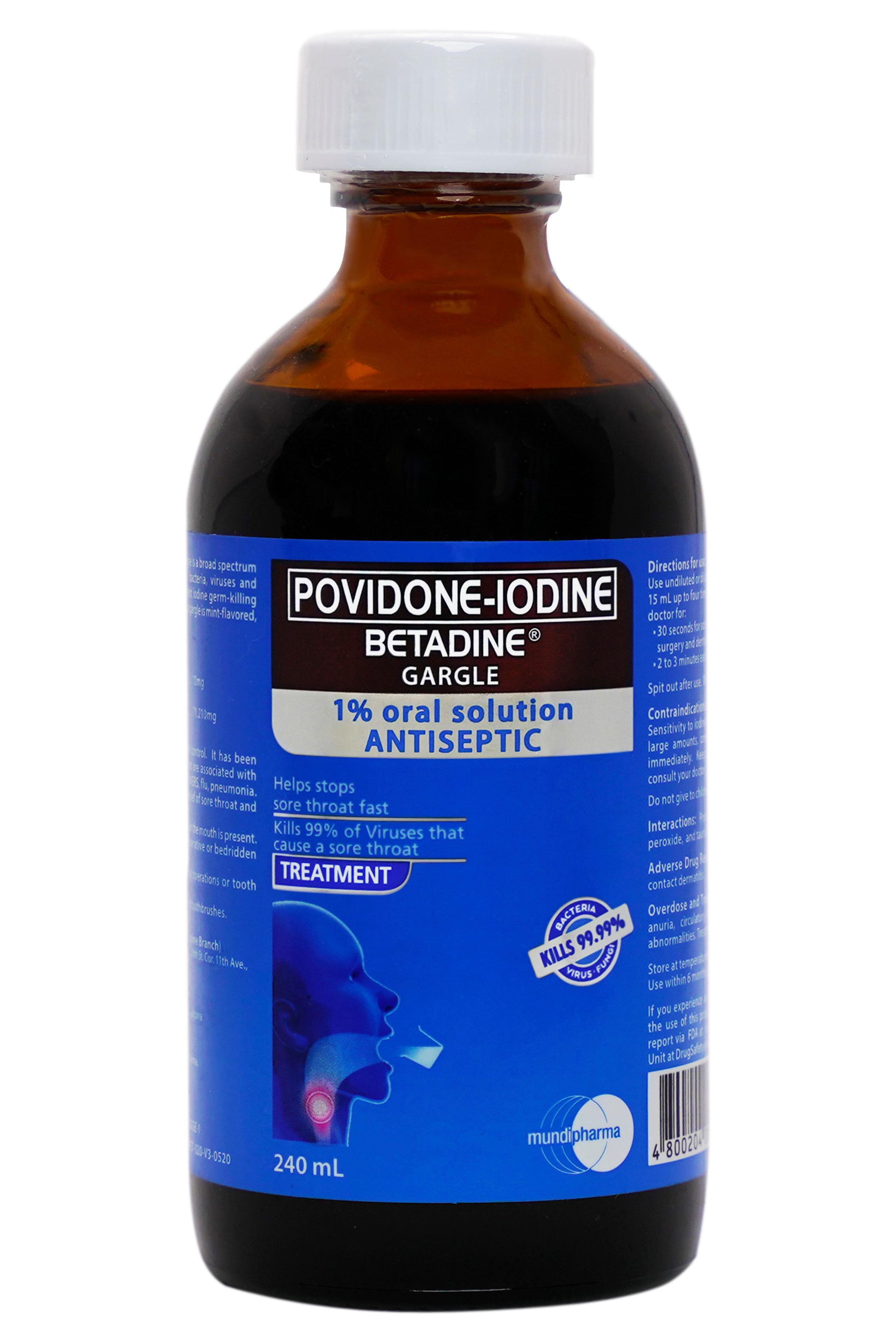 POVIDONE IODINE BETADINE GARGLE MOUTHWASH