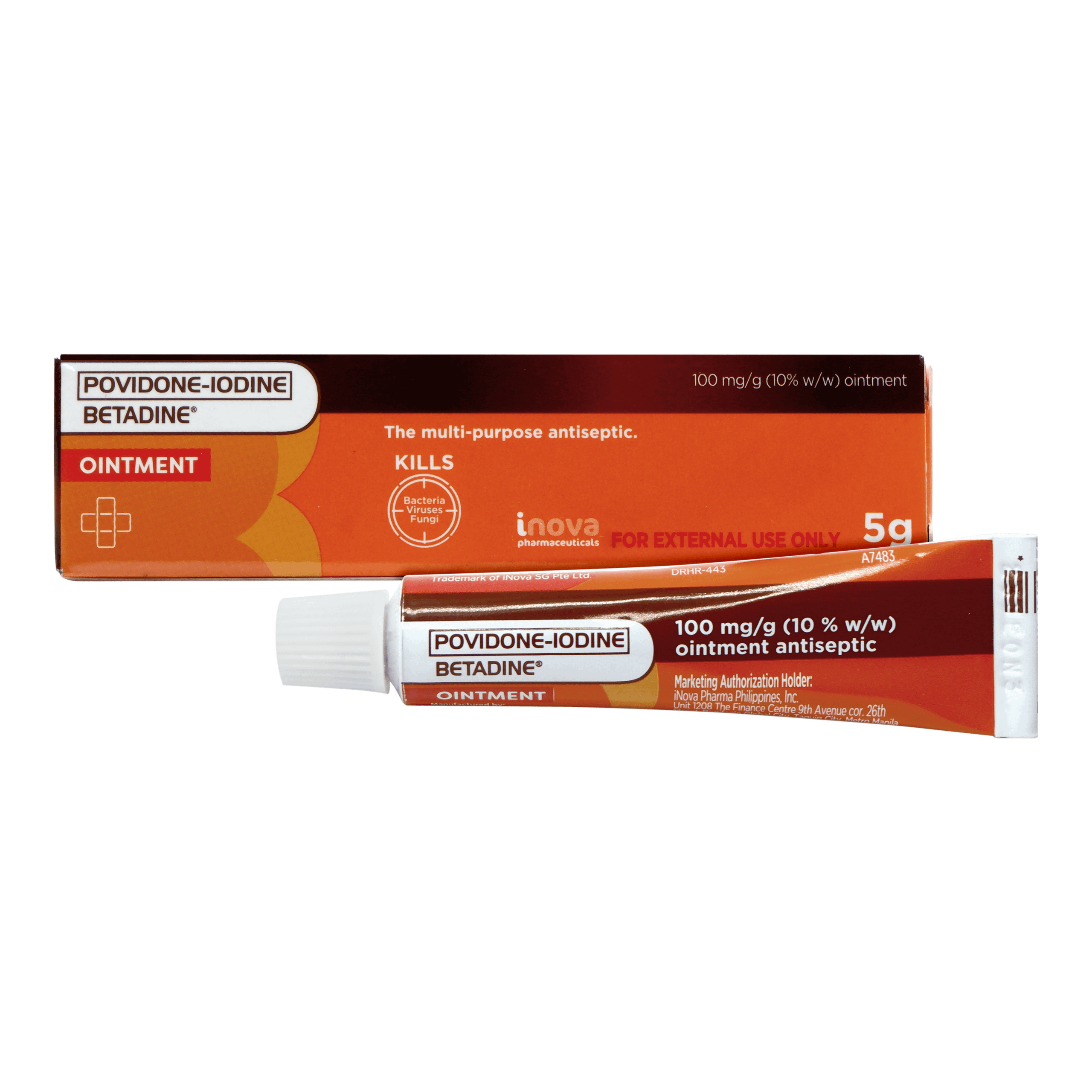 New Betadine Ointment Packaging of Tube and Box