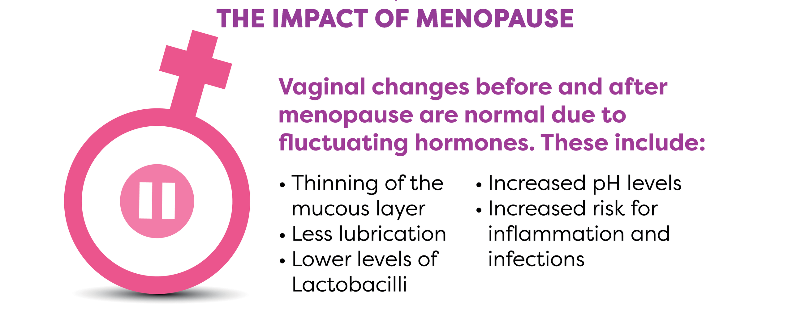 The Impact of Menopause Infographic on the impacts of menopause, highlighting physical symptoms like hot flashes and night sweats, alongside emotional changes, sleep disruption, and joint pain.