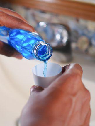 gargle in the sink